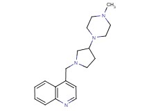 4-{[3-(4-methylpiperazin-1-yl)pyrrolidin-1-yl]methyl}quinoline