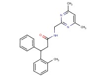 N-[(4,6-dimethylpyrimidin-2-yl)methyl]-3-(2-methylphenyl)-3-phenylpropanamide