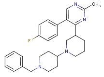 1'-benzyl-3-[5-(4-fluorophenyl)-2-methyl-4-pyrimidinyl]-1,4'-bipiperidine
