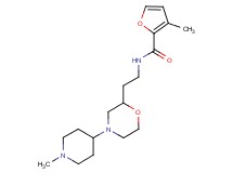 3-methyl-N-{2-[4-(1-methylpiperidin-4-yl)morpholin-2-yl]ethyl}-2-furamide