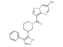 6-methyl-3-{[3-(4-phenyl-1H-pyrazol-5-yl)piperidin-1-yl]carbonyl}pyrazolo[1,5-a]pyrimidine