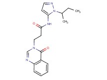 N-(1-sec-butyl-1H-pyrazol-5-yl)-3-(4-oxoquinazolin-3(4H)-yl)propanamide
