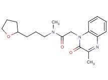 N-methyl-2-(3-methyl-2-oxoquinoxalin-1(2H)-yl)-N-[3-(tetrahydrofuran-2-yl)propyl]acetamide