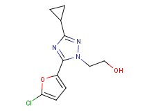 2-[5-(5-chloro-2-furyl)-3-cyclopropyl-1H-1,2,4-triazol-1-yl]ethanol