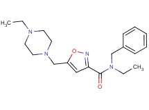 N-benzyl-N-ethyl-5-[(4-ethylpiperazin-1-yl)methyl]isoxazole-3-carboxamide