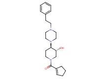 (3R*,4R*)-1-(1-cyclopenten-1-ylcarbonyl)-4-[4-(2-phenylethyl)-1-piperazinyl]-3-piperidinol