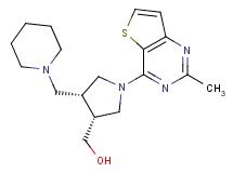 [(3R*,4R*)-1-(2-methylthieno[3,2-d]pyrimidin-4-yl)-4-(piperidin-1-ylmethyl)pyrrolidin-3-yl]methanol