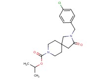 isopropyl 2-(4-chlorobenzyl)-3-oxo-2,8-diazaspiro[4.5]decane-8-carboxylate