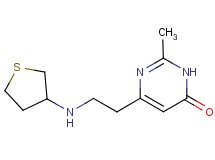 2-methyl-6-[2-(tetrahydro-3-thienylamino)ethyl]pyrimidin-4(3H)-one