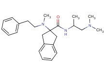 N-[2-(dimethylamino)-1-methylethyl]-2-[methyl(2-phenylethyl)amino]-2-indanecarboxamide
