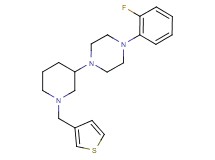 1-(2-fluorophenyl)-4-[1-(3-thienylmethyl)-3-piperidinyl]piperazine