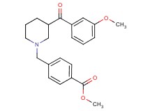methyl 4-{[3-(3-methoxybenzoyl)-1-piperidinyl]methyl}benzoate