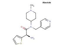 (2R)-2-amino-N-(1-methyl-4-piperidinyl)-N-(4-pyridinylmethyl)-2-(2-thienyl)acetamide dihydrochloride