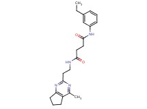 N-(3-ethylphenyl)-N'-[2-(4-methyl-6,7-dihydro-5H-cyclopenta[d]pyrimidin-2-yl)ethyl]succinamide