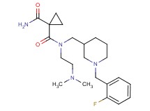 N~1~-[2-(dimethylamino)ethyl]-N~1~-{[1-(2-fluorobenzyl)-3-piperidinyl]methyl}-1,1-cyclopropanedicarboxamide