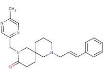 2-[(5-methylpyrazin-2-yl)methyl]-8-[(2E)-3-phenylprop-2-en-1-yl]-2,8-diazaspiro[5.5]undecan-3-one