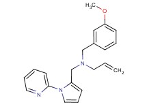 N-(3-methoxybenzyl)-N-[(1-pyridin-2-yl-1H-pyrrol-2-yl)methyl]prop-2-en-1-amine