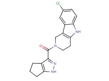 8-chloro-2-(1,4,5,6-tetrahydrocyclopenta[c]pyrazol-3-ylcarbonyl)-2,3,4,5-tetrahydro-1H-pyrido[4,3-b]indole
