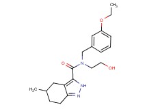 N-(3-ethoxybenzyl)-N-(2-hydroxyethyl)-5-methyl-4,5,6,7-tetrahydro-2H-indazole-3-carboxamide
