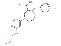 2-({6-[4-(4-fluorobenzyl)-3-isopropyl-1,4-diazepan-1-yl]-4-pyrimidinyl}amino)ethanol