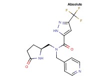 N-{[(2S)-5-oxopyrrolidin-2-yl]methyl}-N-(pyridin-4-ylmethyl)-3-(trifluoromethyl)-1H-pyrazole-5-carboxamide