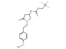 4,4,4-trifluoro-N-{1-[2-(4-methoxyphenyl)ethyl]-5-oxo-3-pyrrolidinyl}butanamide