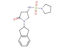 N-[1-(2,3-dihydro-1H-inden-2-yl)-5-oxo-3-pyrrolidinyl]-1-pyrrolidinesulfonamide