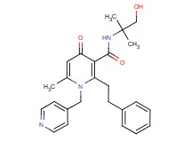 N-(2-hydroxy-1,1-dimethylethyl)-6-methyl-4-oxo-2-(2-phenylethyl)-1-(4-pyridinylmethyl)-1,4-dihydro-3-pyridinecarboxamide