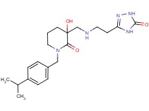 3-hydroxy-1-(4-isopropylbenzyl)-3-({[2-(5-oxo-4,5-dihydro-1H-1,2,4-triazol-3-yl)ethyl]amino}methyl)piperidin-2-one