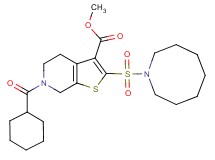 methyl 2-(1-azocanylsulfonyl)-6-(cyclohexylcarbonyl)-4,5,6,7-tetrahydrothieno[2,3-c]pyridine-3-carboxylate