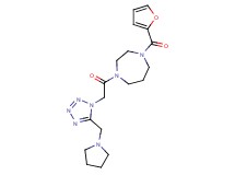 1-(2-furoyl)-4-{[5-(pyrrolidin-1-ylmethyl)-1H-tetrazol-1-yl]acetyl}-1,4-diazepane