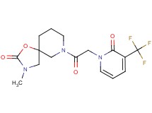 3-methyl-7-{[2-oxo-3-(trifluoromethyl)pyridin-1(2H)-yl]acetyl}-1-oxa-3,7-diazaspiro[4.5]decan-2-one
