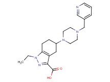 1-ethyl-5-[4-(pyridin-3-ylmethyl)piperazin-1-yl]-4,5,6,7-tetrahydro-1H-indazole-3-carboxylic acid