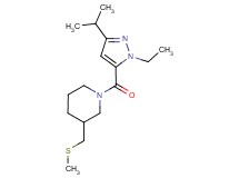 1-[(1-ethyl-3-isopropyl-1H-pyrazol-5-yl)carbonyl]-3-[(methylthio)methyl]piperidine