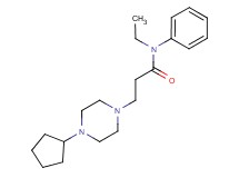 3-(4-cyclopentylpiperazin-1-yl)-N-ethyl-N-phenylpropanamide