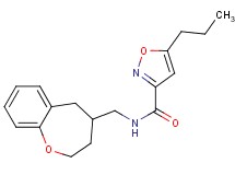 5-propyl-N-(2,3,4,5-tetrahydro-1-benzoxepin-4-ylmethyl)isoxazole-3-carboxamide