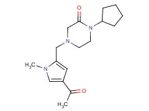 4-[(4-acetyl-1-methyl-1H-pyrrol-2-yl)methyl]-1-cyclopentylpiperazin-2-one