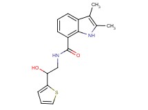 N-[2-hydroxy-2-(2-thienyl)ethyl]-2,3-dimethyl-1H-indole-7-carboxamide