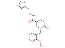1-(2-methoxybenzyl)-6-oxo-N-[2-(1H-pyrazol-4-yl)ethyl]-3-piperidinecarboxamide
