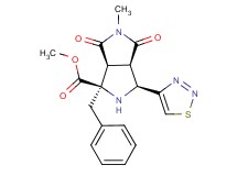 methyl (1R*,3S*,3aR*,6aS*)-1-benzyl-5-methyl-4,6-dioxo-3-(1,2,3-thiadiazol-4-yl)octahydropyrrolo[3,4-c]pyrrole-1-carboxylate