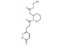 ethyl {1-[3-(6-oxo-1,6-dihydro-3-pyridazinyl)propanoyl]-2-piperidinyl}acetate