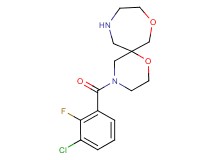4-(3-chloro-2-fluorobenzoyl)-1,8-dioxa-4,11-diazaspiro[5.6]dodecane