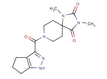 1,3-dimethyl-8-(1,4,5,6-tetrahydrocyclopenta[c]pyrazol-3-ylcarbonyl)-1,3,8-triazaspiro[4.5]decane-2,4-dione