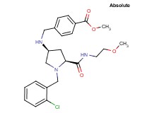 methyl 4-{[((3S,5S)-1-(2-chlorobenzyl)-5-{[(2-methoxyethyl)amino]carbonyl}-3-pyrrolidinyl)amino]methyl}benzoate