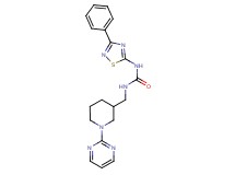 N-(3-phenyl-1,2,4-thiadiazol-5-yl)-N'-{[1-(2-pyrimidinyl)-3-piperidinyl]methyl}urea trifluoroacetate