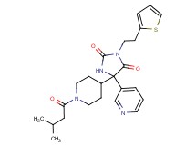 5-[1-(3-methylbutanoyl)-4-piperidinyl]-5-(3-pyridinyl)-3-[2-(2-thienyl)ethyl]-2,4-imidazolidinedione