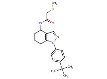 N-[1-(4-tert-butylphenyl)-4,5,6,7-tetrahydro-1H-indazol-4-yl]-2-(methylthio)acetamide