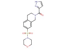 7-(morpholin-4-ylsulfonyl)-2-(1H-pyrazol-3-ylcarbonyl)-1,2,3,4-tetrahydroisoquinoline