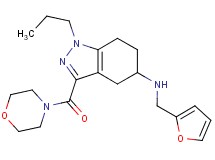 N-(2-furylmethyl)-3-(4-morpholinylcarbonyl)-1-propyl-4,5,6,7-tetrahydro-1H-indazol-5-amine