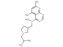 N-[(1-isobutylpyrrolidin-3-yl)methyl]-N,5,7-trimethylpyrido[2,3-d]pyrimidin-4-amine
